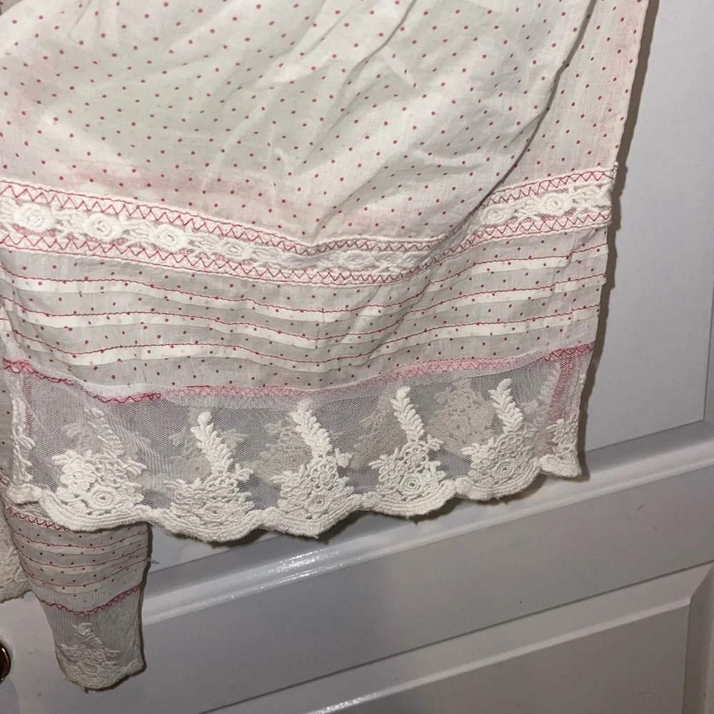 New! Free People Endless Afternoon Bloomers Swiss Dot Embroidered Lace Harem 🌹 M